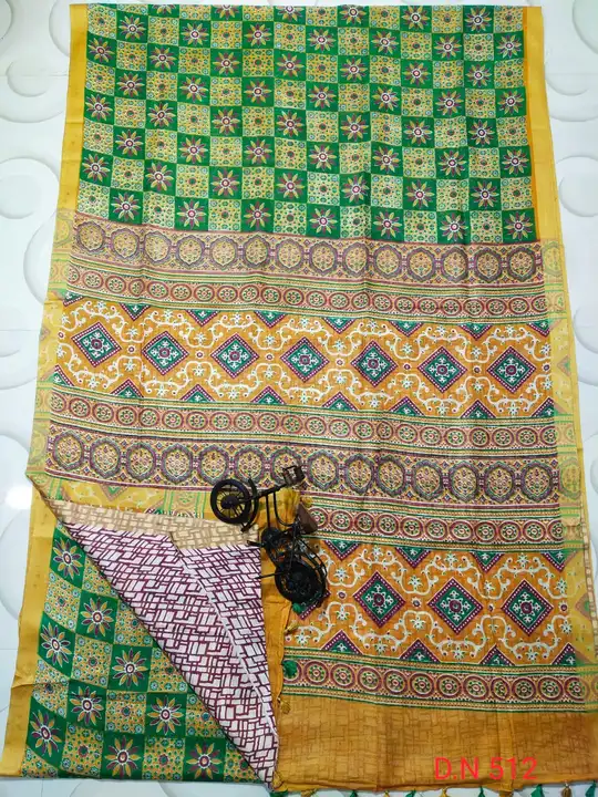 Cotton slub saree  uploaded by Harsh textile on 10/26/2023