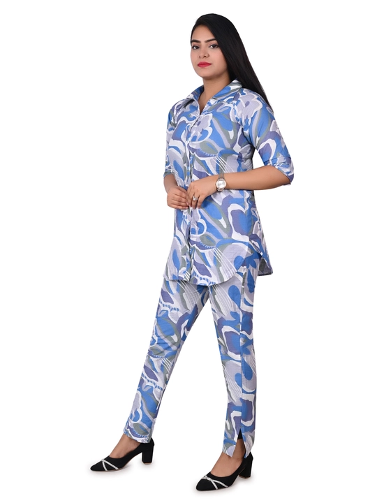 Women printed cotton co-ord set  uploaded by NIRMAL CREATION  on 10/26/2023