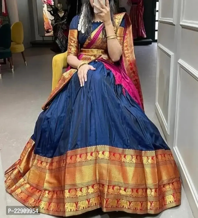 Stylish Art Silk Lehenga Choli Set For Women uploaded by R M online shop  on 10/26/2023