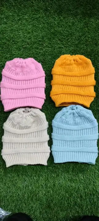 Woolen cap for women grils baby girl  uploaded by Ns fashion knitwear on 10/27/2023