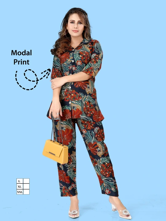 Coord suit available in three sizes l xl and xxl  uploaded by Mahesh Brothers  on 10/27/2023