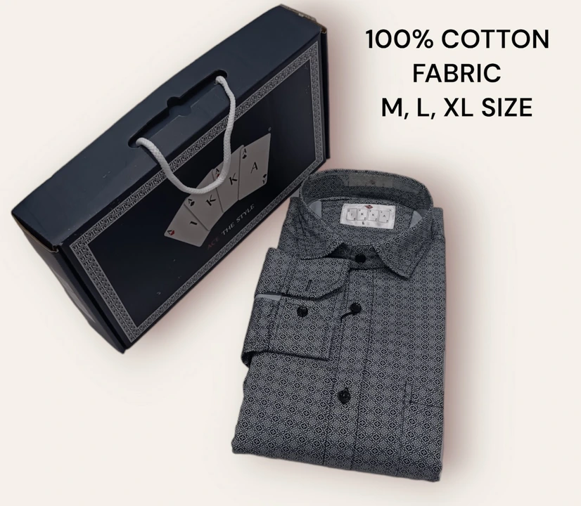 ♦️♣️1KKA♥️♠️ EXCLUSIVE 100% COTTON PRINTED BOX PACKING SHIRTS FOR MEN uploaded by Kushal Jeans, Indore on 10/27/2023