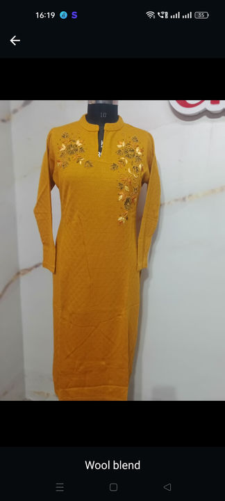 Ladies woolen kurti  uploaded by KR textile sweater manufacture on 10/27/2023