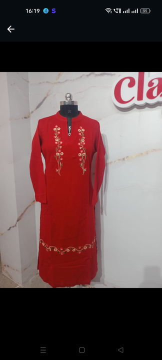 Ladies woolen kurti  uploaded by KR textile sweater manufacture on 10/27/2023