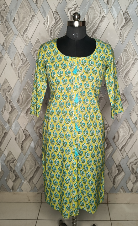 cotton block print kurti in wholesale rates uploaded by business on 10/27/2023