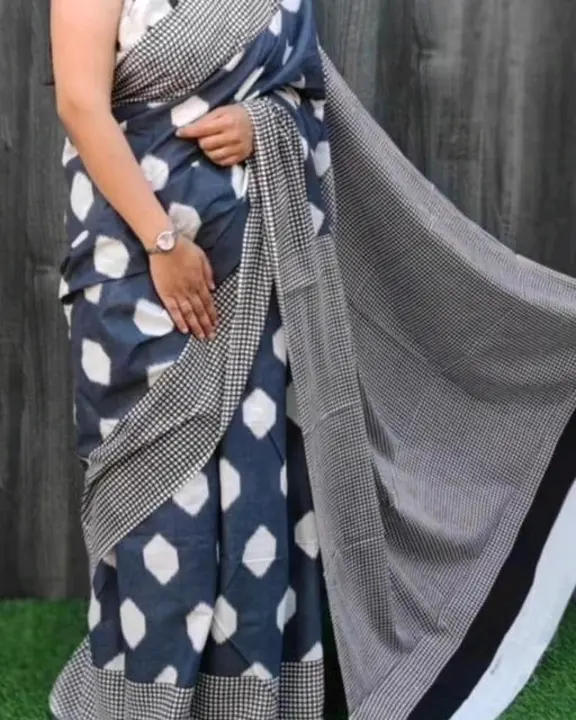Printed cotton mulmul saree  uploaded by The print house  on 10/27/2023