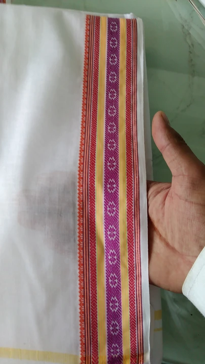 Prem pooja cotton 4.50 mts  uploaded by Mansarowar fabrics on 10/27/2023
