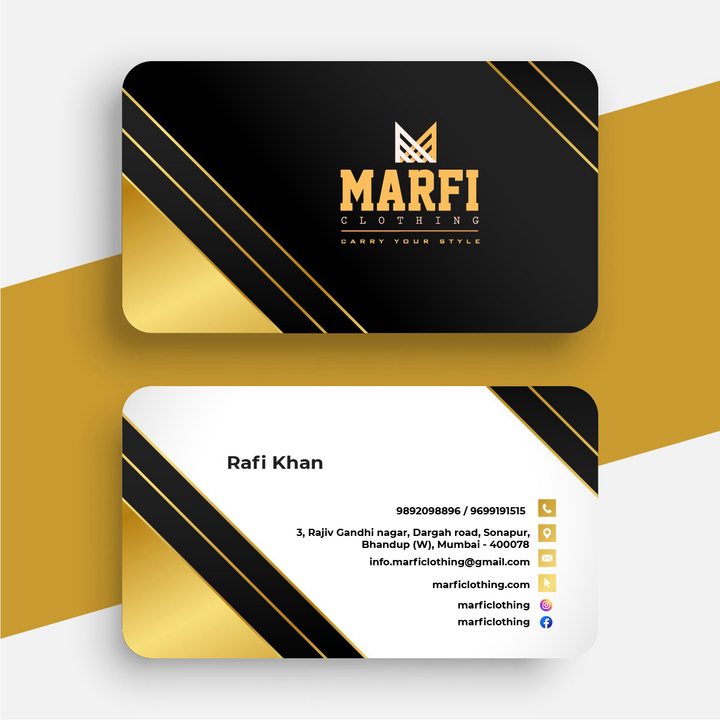 Visiting card store images of Marfi Clothing