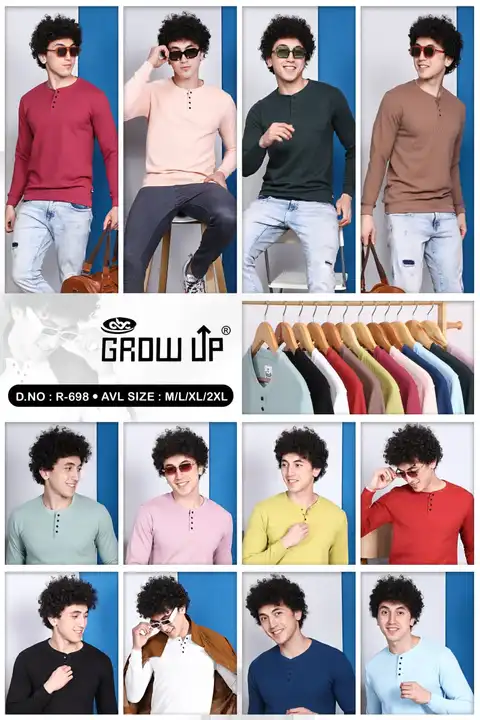 GROW UP Men's Knitted T-shirt  uploaded by business on 10/28/2023