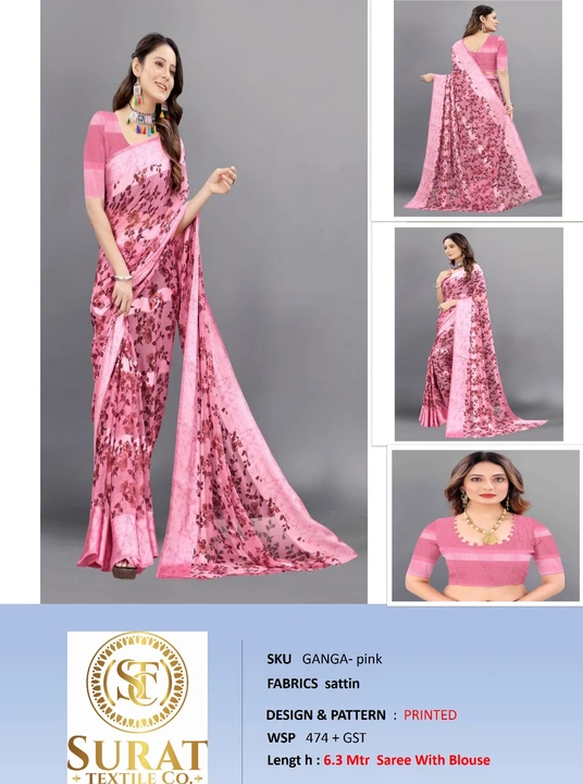 GANGA_ PINK  uploaded by Surat Textile Co. on 10/28/2023