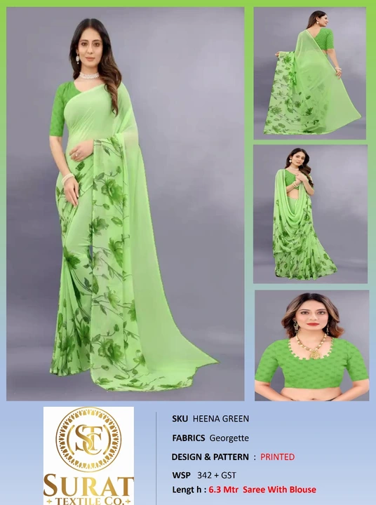 HEENA_ GREEN uploaded by Surat Textile Co. on 10/28/2023