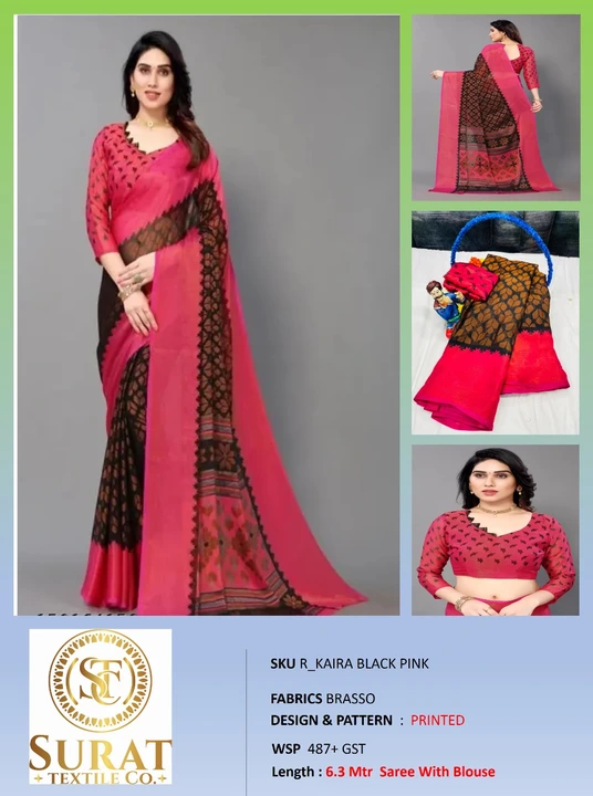 R_kAIRA BLACK PINK  uploaded by Surat Textile Co. on 10/28/2023