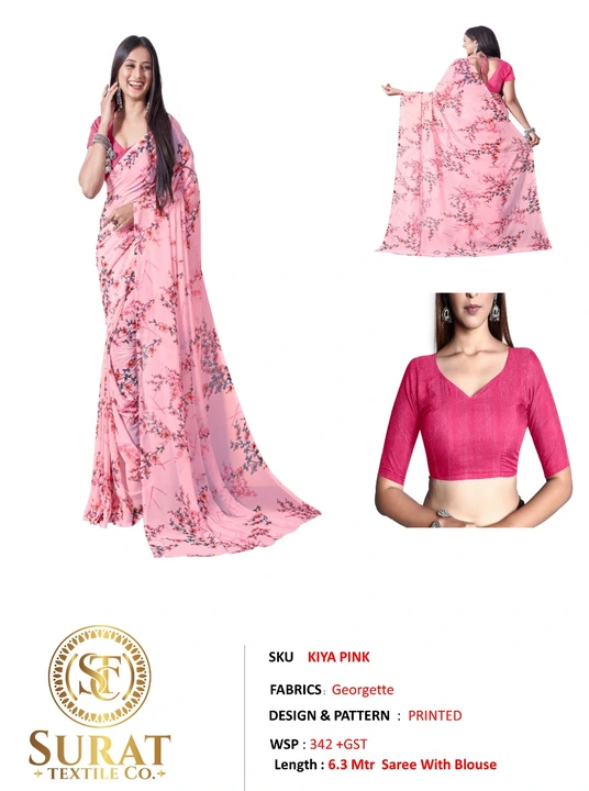 KIYA PINK  uploaded by Surat Textile Co. on 10/28/2023