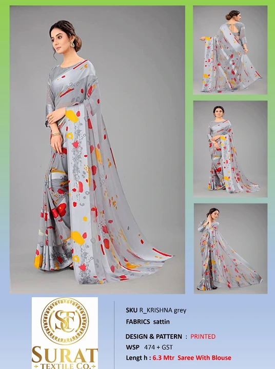 R_KRISHNA GREY  uploaded by Surat Textile Co. on 10/28/2023