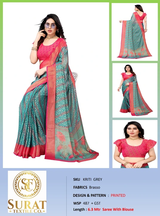 KRITI_ GREY uploaded by Surat Textile Co. on 10/28/2023