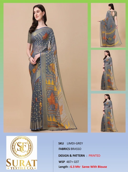 LIMDI_ GREY  uploaded by Surat Textile Co. on 10/28/2023