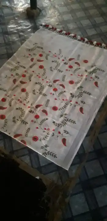 Cotton slub dupatta embroidery  uploaded by Harsh textile on 10/28/2023