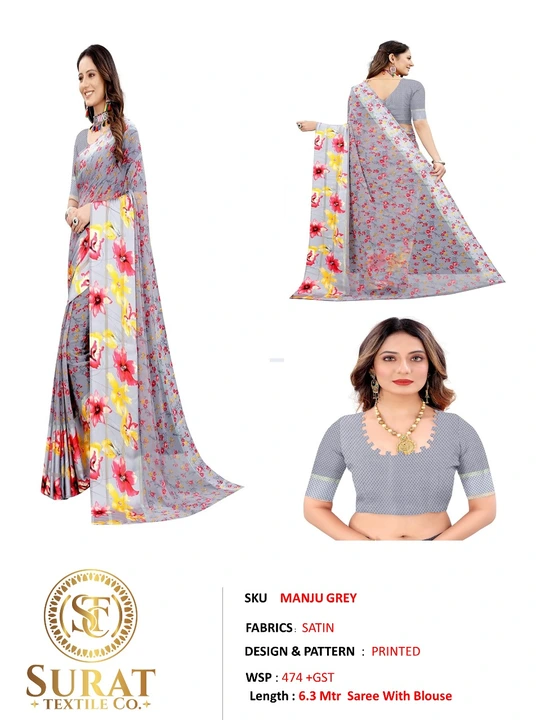 MANJU_ GREY uploaded by Surat Textile Co. on 10/28/2023