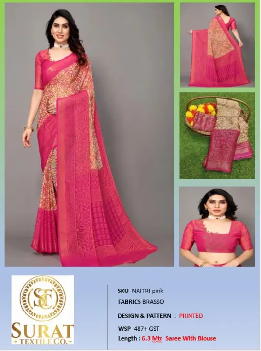 NAITRI_ PINK  uploaded by Surat Textile Co. on 10/28/2023