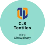 Business logo of C.S textiles
