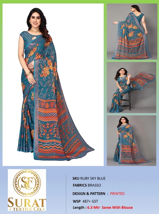 RUBY_ SKY-BLUE  uploaded by Surat Textile Co. on 10/28/2023