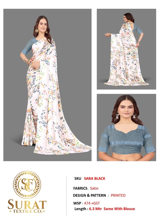 SARA- BLACK  uploaded by Surat Textile Co. on 10/28/2023