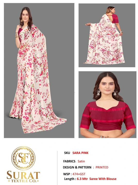 SARA- PINK  uploaded by Surat Textile Co. on 10/28/2023