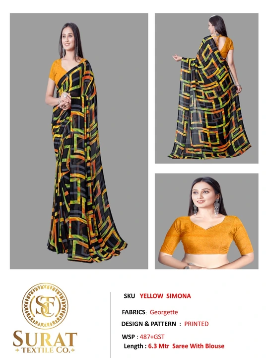 SIMONA_ YELLOW  uploaded by Surat Textile Co. on 10/28/2023