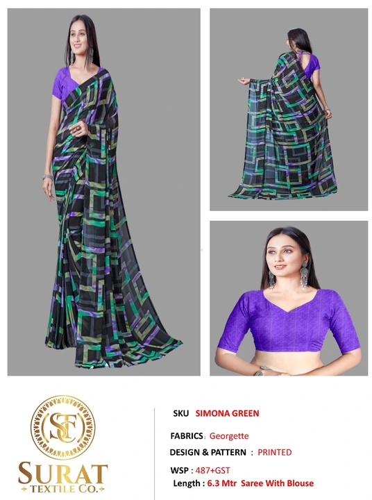 SIMONA_ GREEN  uploaded by Surat Textile Co. on 10/28/2023