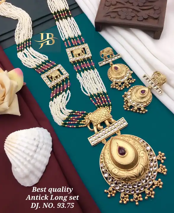 Best quality long set 👌  uploaded by Artificial jewellery on 10/28/2023