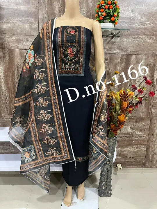 Cotton Silk Dupatta Three Piece Pure Rayon Cotton Suit and Dress Material  uploaded by business on 10/28/2023