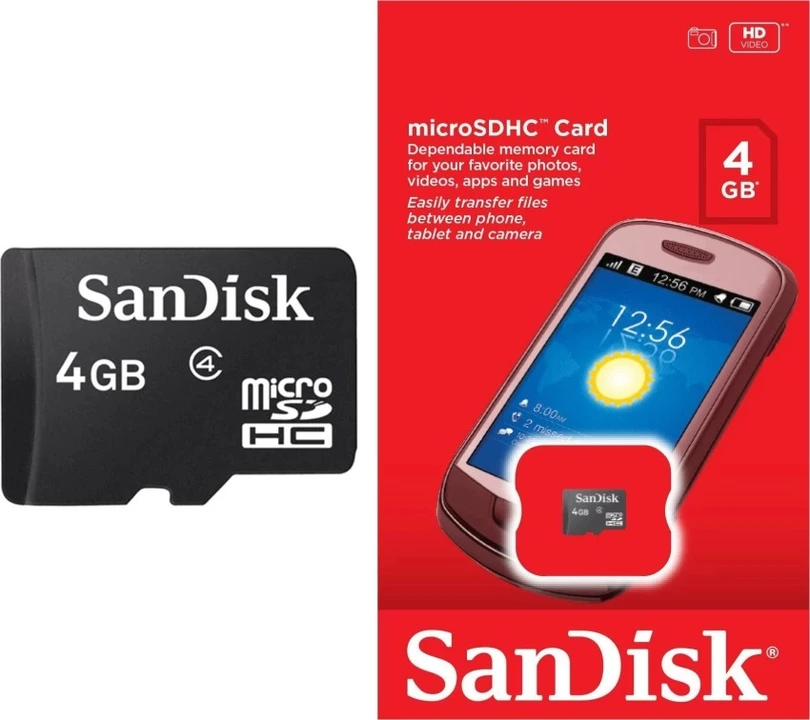 SanDisk 4GB Memory Card with 6month warranty  uploaded by Shri Shankeshwar Telecom on 10/28/2023