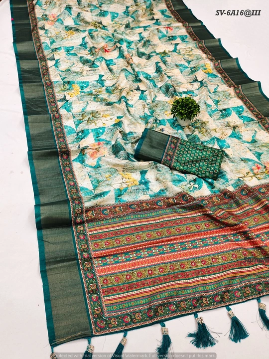 Soft handloom silk  uploaded by Suyukti fab on 10/28/2023
