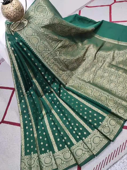 KHADI GEORGETTE BANARASI SAREE  uploaded by S.N.COLLECTIONS  on 10/28/2023
