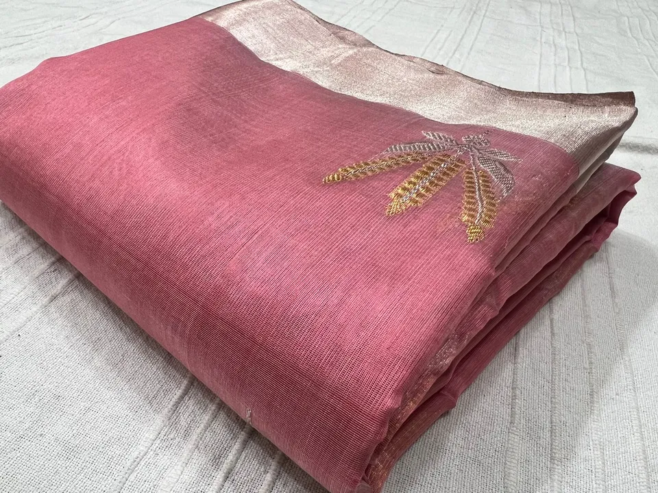 Pure handwoven traditional chanderi pattu silk saree uploaded by business on 10/28/2023