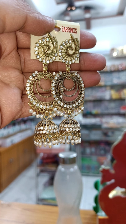 Beautiful long earrings collection  uploaded by Krishna collection on 10/28/2023