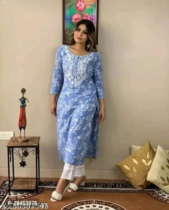 Trendy Printed Kurti with Pant for Girls

Size: 
M
L
XL
2XL

 Color:  Blue

 Fabric:  Rayon

 Pack O uploaded by business on 10/28/2023