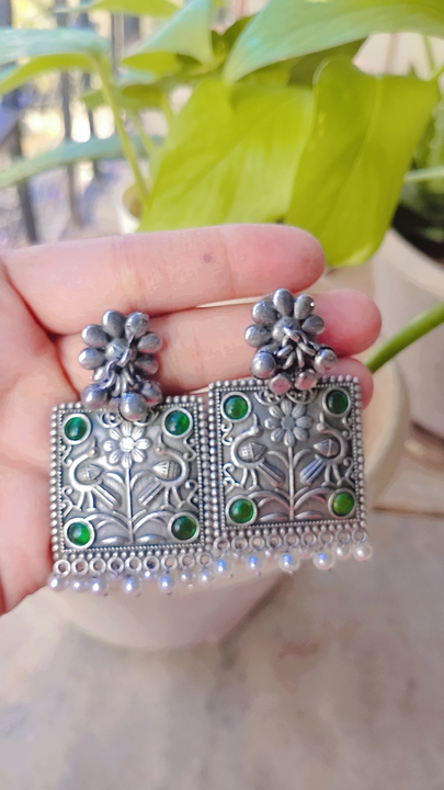 German Silver earrings  uploaded by M.J.fashion on 10/29/2023
