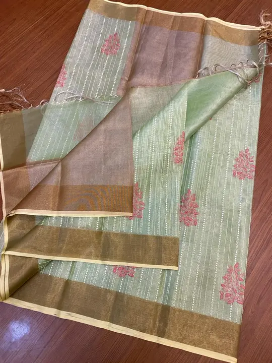 Tissue Embroidery  uploaded by M.S Silk Saree on 10/29/2023