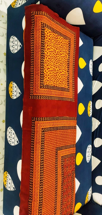 Single/double bed bedsheets with pillow cover of handcrafted Bagh print with natural colors only uploaded by Shree handicraft ,Dhar on 10/29/2023