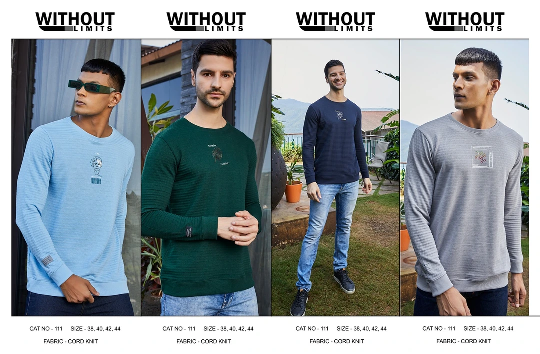 WITHOUT LIMITS Men's Knitted T-shirt  uploaded by business on 10/29/2023