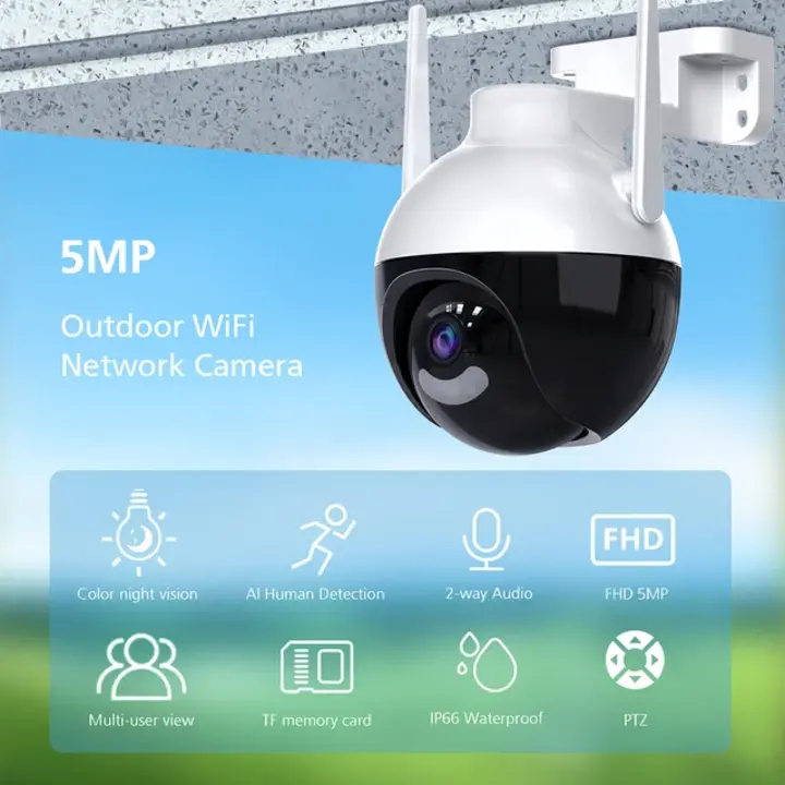 5mp  Outdoor Wi-Fi PT Camera  uploaded by business on 10/29/2023