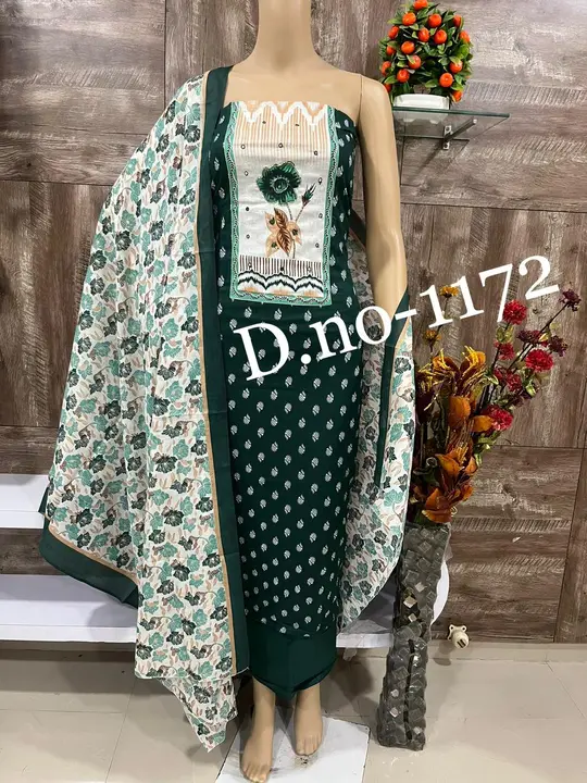 Cotton suit uploaded by Shah textile on 10/29/2023