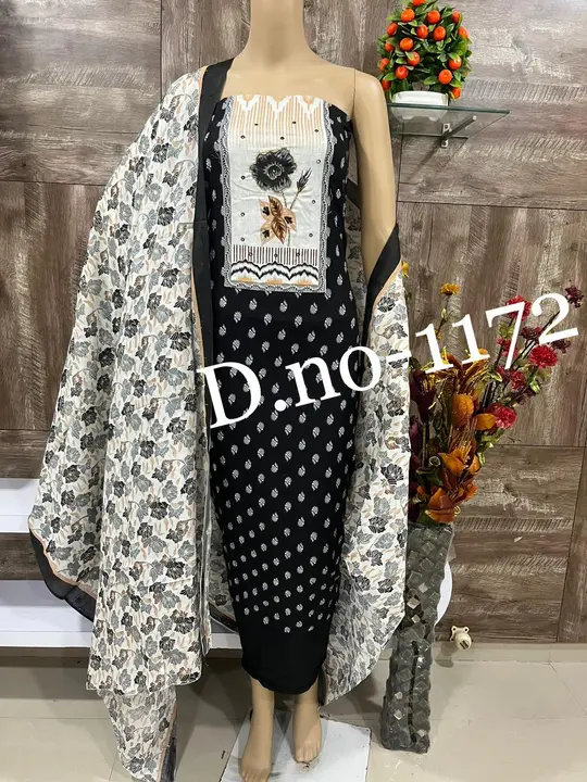 Cotton suit uploaded by Shah textile on 10/29/2023