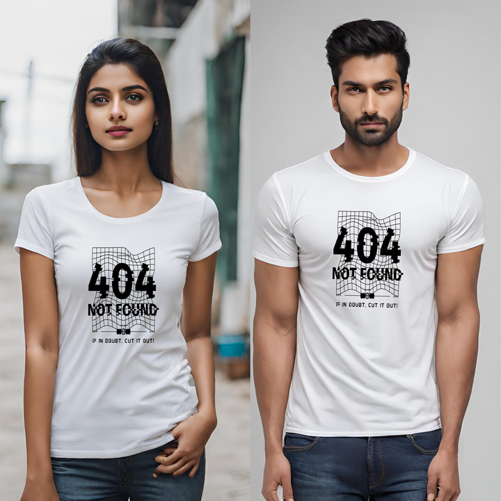 Universal printed T-shirt for men and women size M to XL colour white customization available  uploaded by business on 10/30/2023