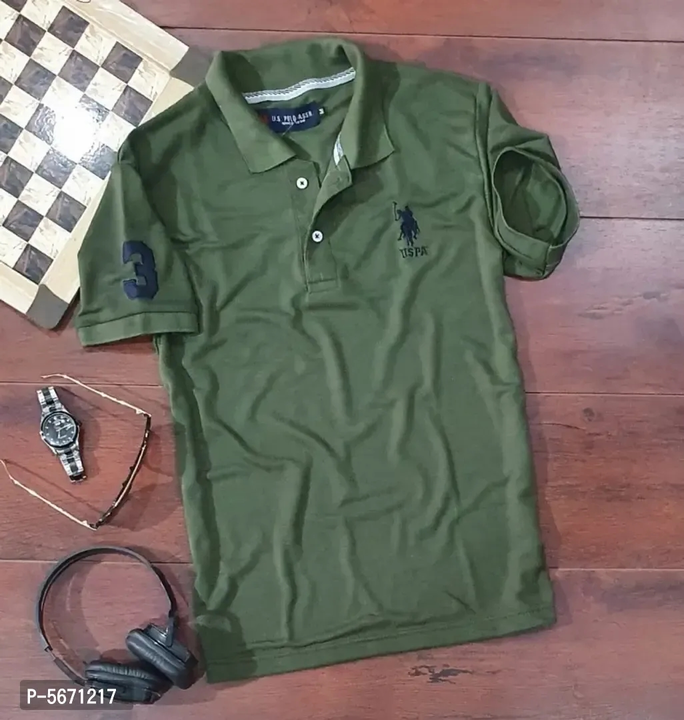 Mens Polycotton Polo Collar T-Shirt uploaded by R M online shop  on 10/30/2023