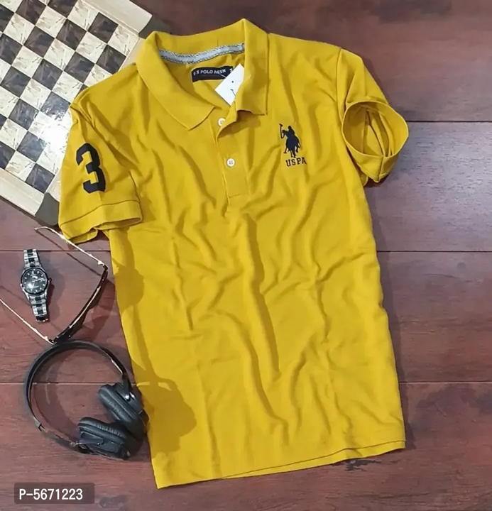 Mens Polycotton Polo Collar T-Shirt uploaded by R M online shop  on 10/30/2023