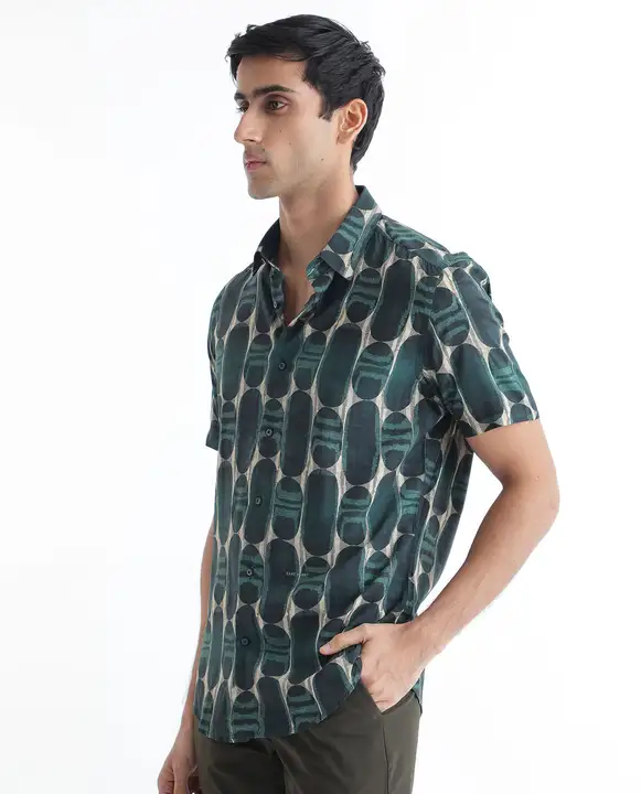 Digital print shirt with half sleev uploaded by Sawan fashions on 10/30/2023