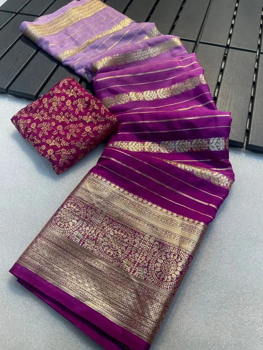 Viscos sheded Georgette silk uploaded by Suyukti fab on 10/30/2023