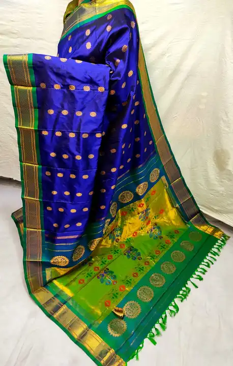 Fancy designer paithani pure handloom paithani  uploaded by business on 10/30/2023